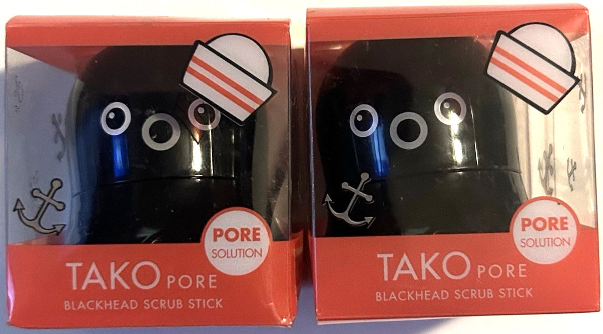 Black Pore Scrub Stick for Blackhead Removal - Exfoliating Facial Tool, Pack of 2