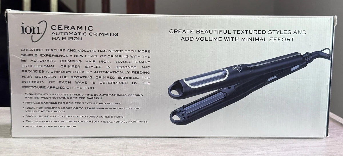 Ion Automatic Crimping Hair Iron - Voluminous Textured Styling Tool