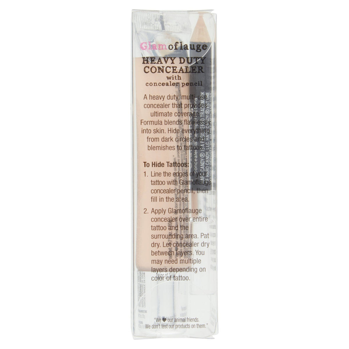 Heavy Duty Concealer Set - Light Beige 3 Pack with Precise Pencil