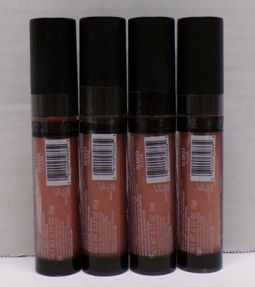 4-Pack Matte Lip Gloss Set - Flat Finish Pigment Lip Makeup GLG833 Fleur