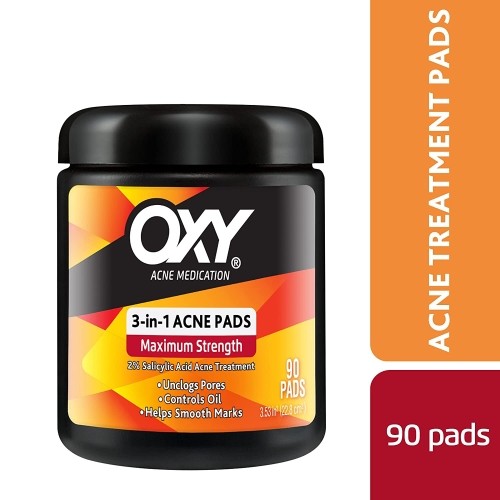 4 Pack Acne Treatment Pads with Salicylic Acid - Clear and Prevent Breakouts