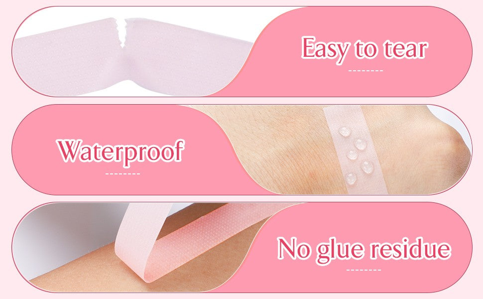 Breathable Pink Lash Tape Rolls - 5 Pack, 9 Meter/10 Yard for Eyelash Extensions