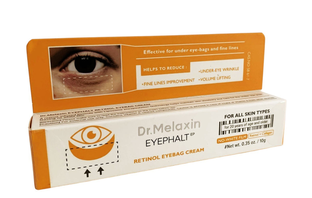 Eye Puffiness & Dark Circles Cream with Retinol - No White Film 0.35oz