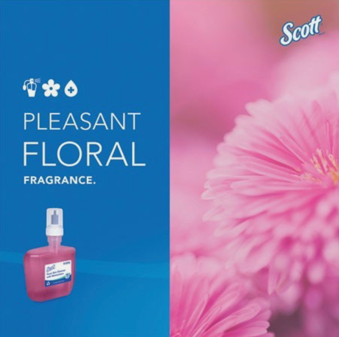 Foam Skin Cleanser Refill Citrus Floral 1.2L Pack of 4 - Hygienic Hand Soap