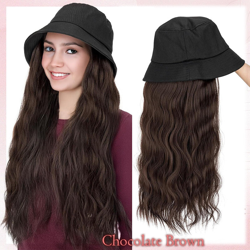 Adjustable Baseball Cap Wig with Hair Piece - Short Long Synthetic Hair