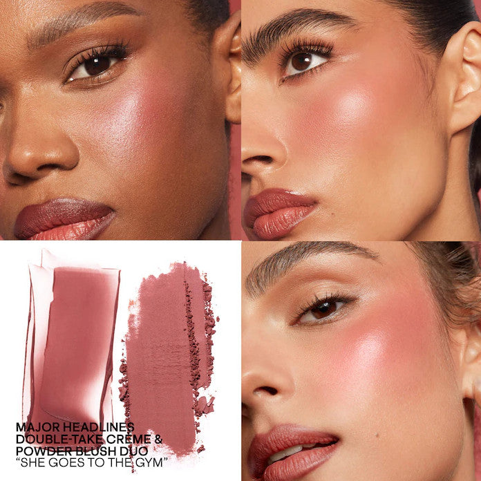 Mini Double-Take Crème & Powder Blush Duo - Multiple Shades