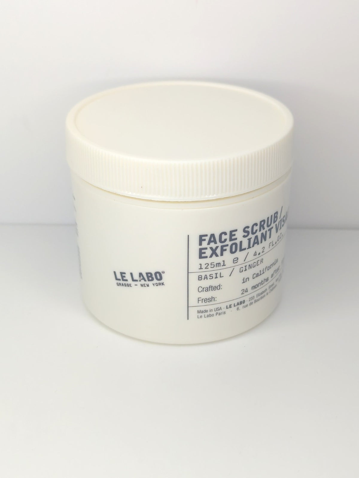 Le Labo Face Scrub Exfoliant Visage Basil / Ginger 4.2 oz NEW