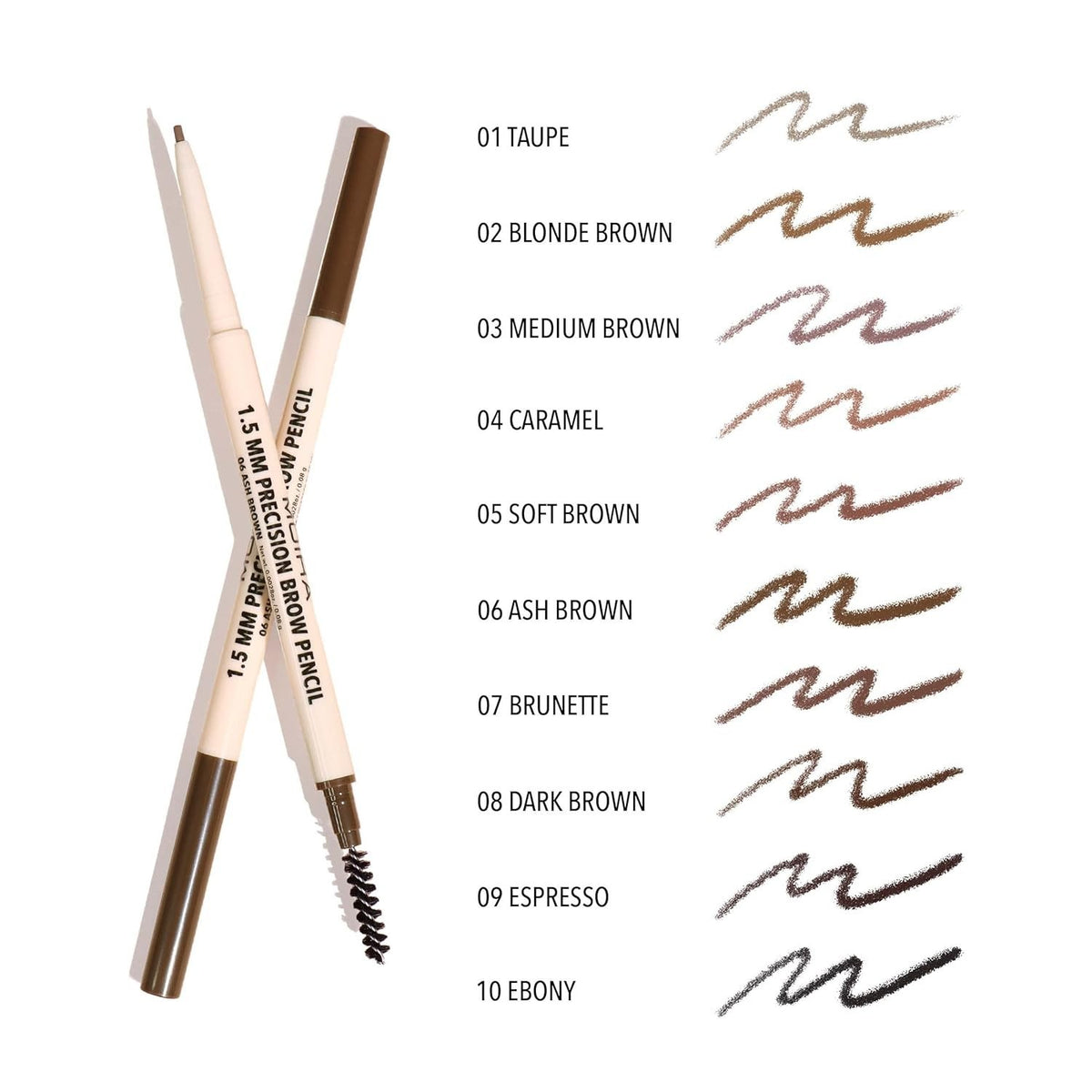 Precision Brow Pencil Soft Brown - Eyebrow Makeup & Grooming Tool