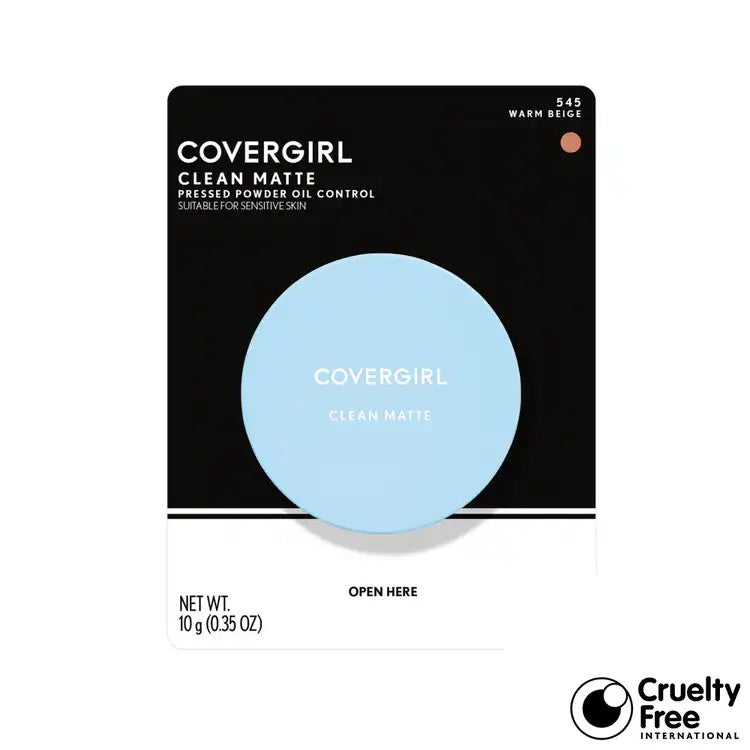CoverGirl Matte Pressed Powder Foundation Warm Beige 545 - 0.35 oz, Pack of 3