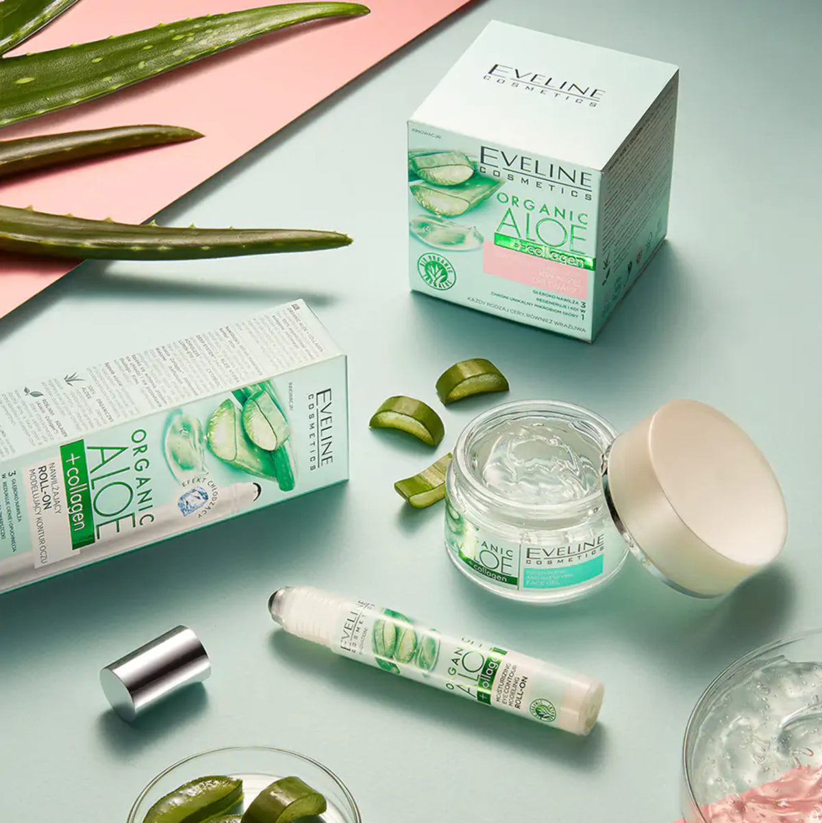 Eveline Cosmetics Organic Aloe + Collagen Moisturizing & Matting Face