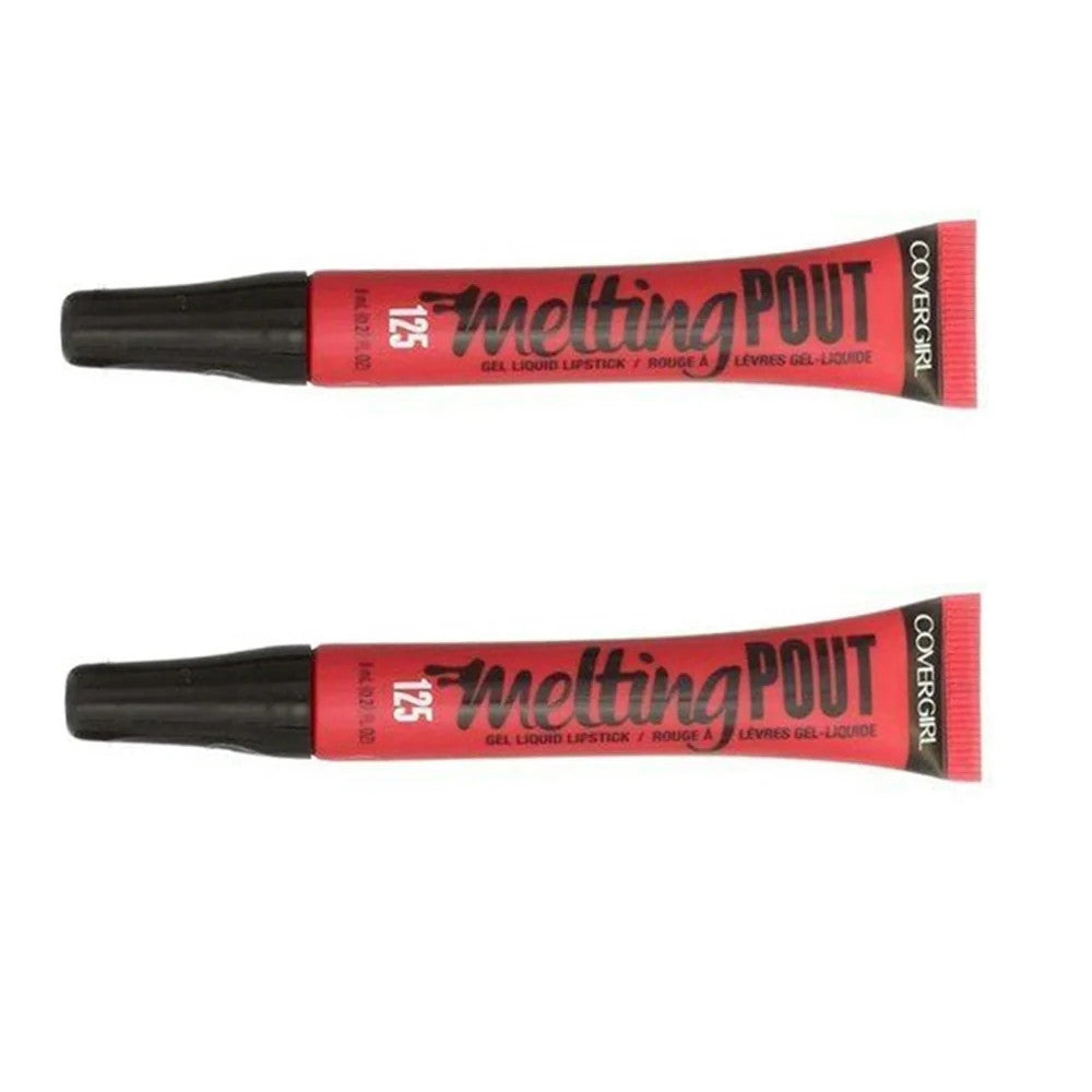 Liquid Lipstick Set - Melting Pout Gel Lip Color, Satin Finish, Pack of 2