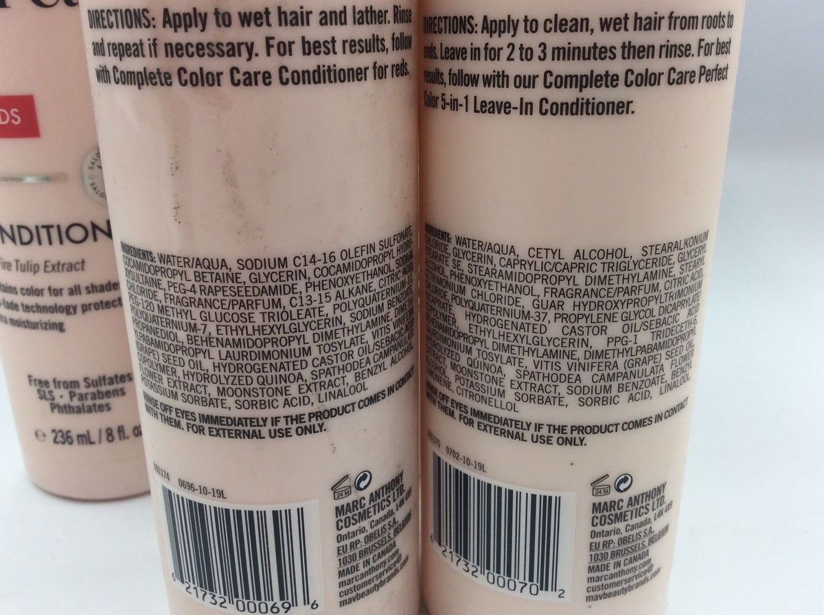 Red Hair Color Care Shampoo & Conditioner Set - Sulfate-Free, Anti-Fade