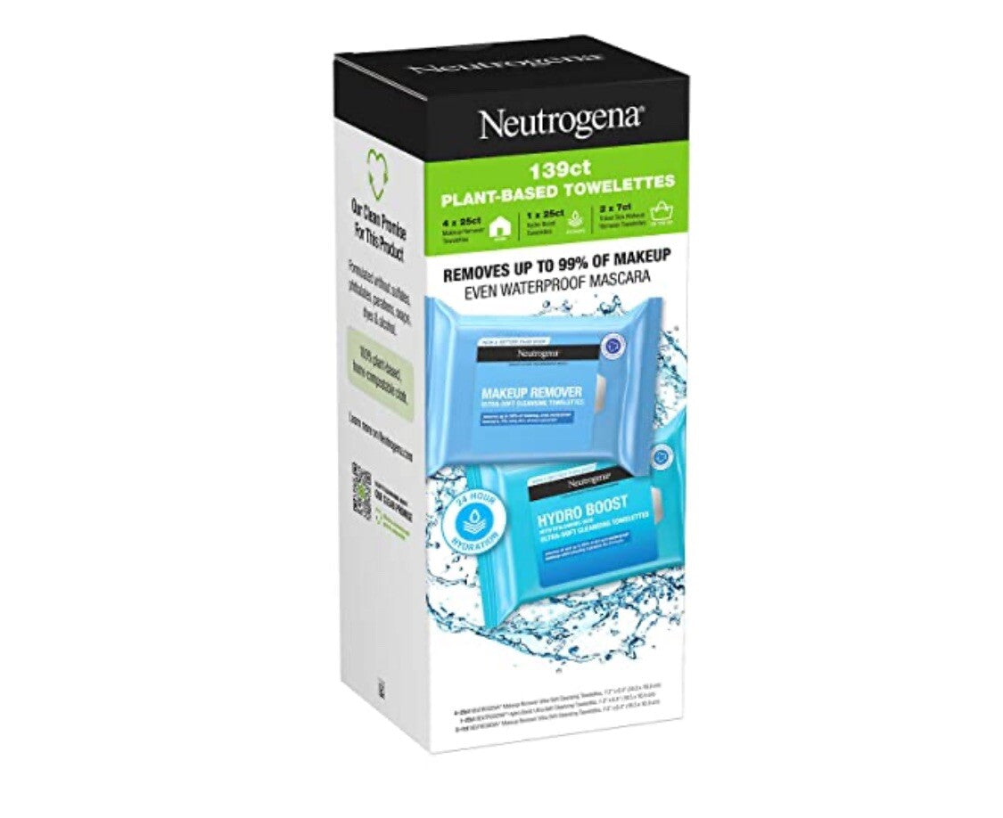 Neutrogena Makeup Remover & Hydro Boost Cleansing Wipes 139 Count