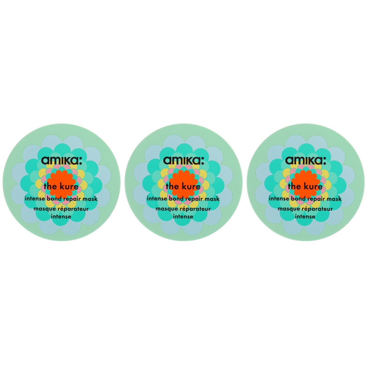 Amika The Kure Intense Repair Hair Mask 8.4 oz Pack of 3 - Deep Nourishing Treatment