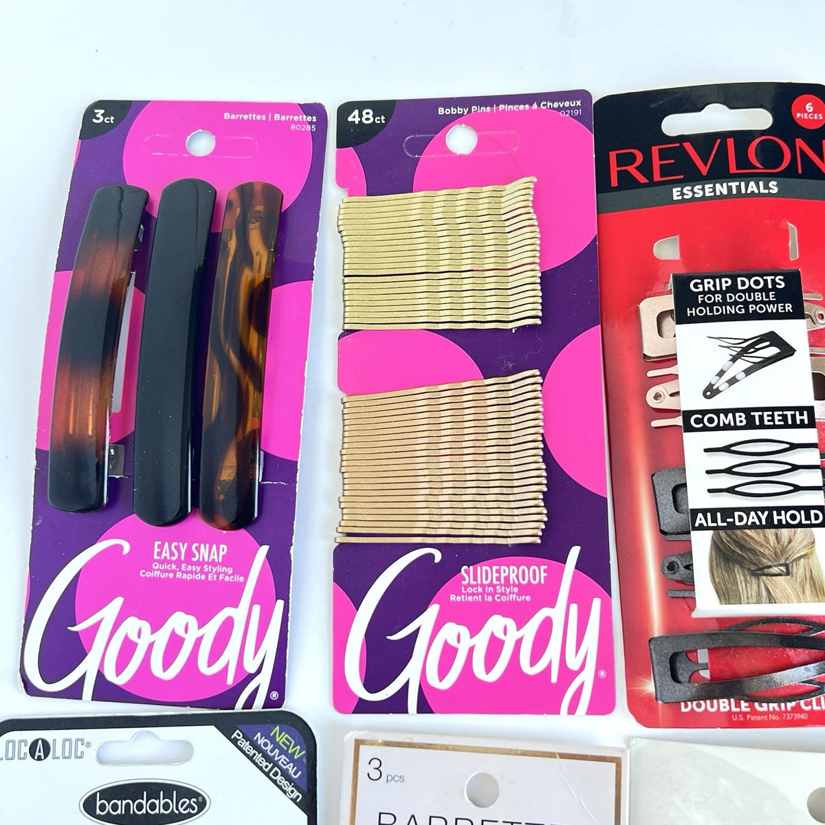 Hair Accessories Assorted NEW Never Worn Lot Of 8 Goody Revlon Scunci