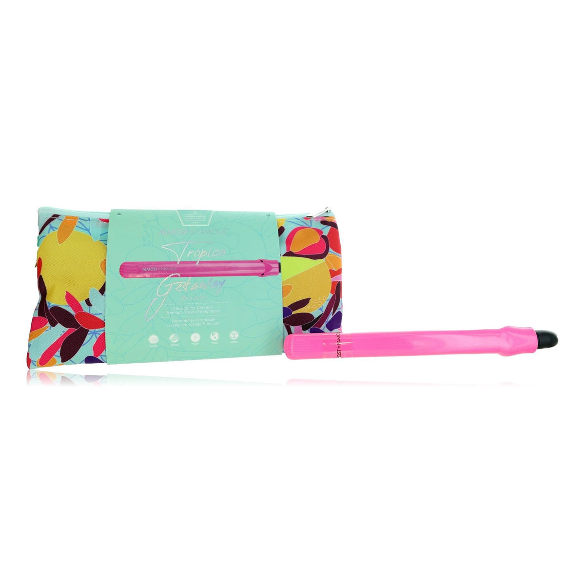 Tourmaline Ceramic Flat Iron with Travel Bag
