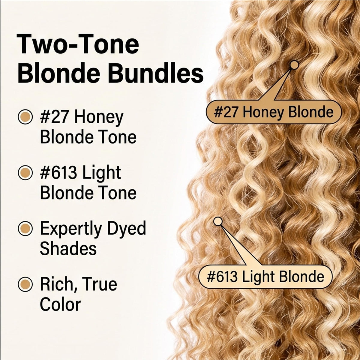 Highlight Blonde Hair Bundles 26-30 Inch Brazilian Human Hair Curly Wave