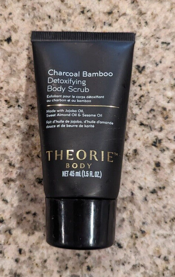 NEW THEORIE Body Detoxifying Charcoal Scrub Travel Size 45ml/1.5oz