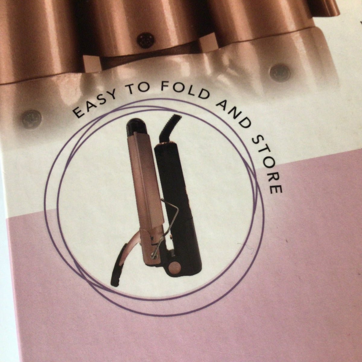 Luxe Willow Triple Barrel Waver Curling Iron 1 Inch Ceramic Barrels