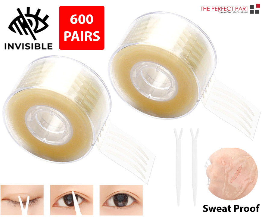 1200 Pairs Invisible Double Eyelid Tape Strips for Natural Lift & Enhancement