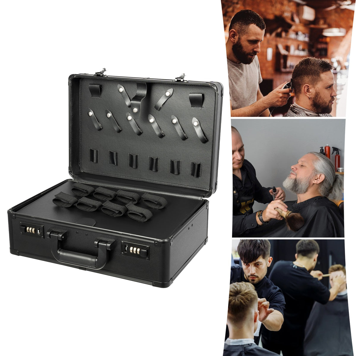Portable Barber Carrying Case Styling Tools Accessories Travel