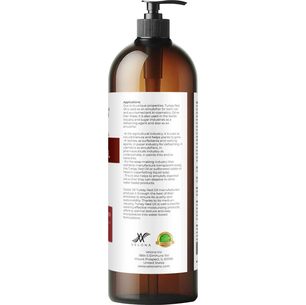 Castor Oil Turkey Red - 32 fl oz | Pure Cold Pressed