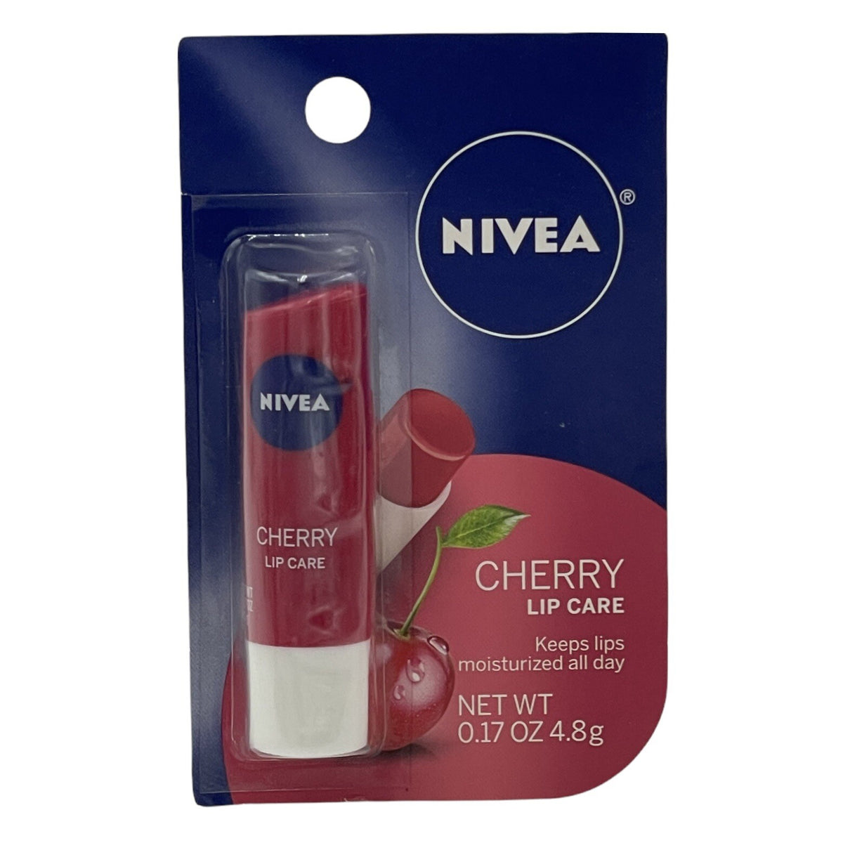 Nivea Cherry Lip Balm Set - Tinted & Moisturizing Shea Lip Care 2 Pack