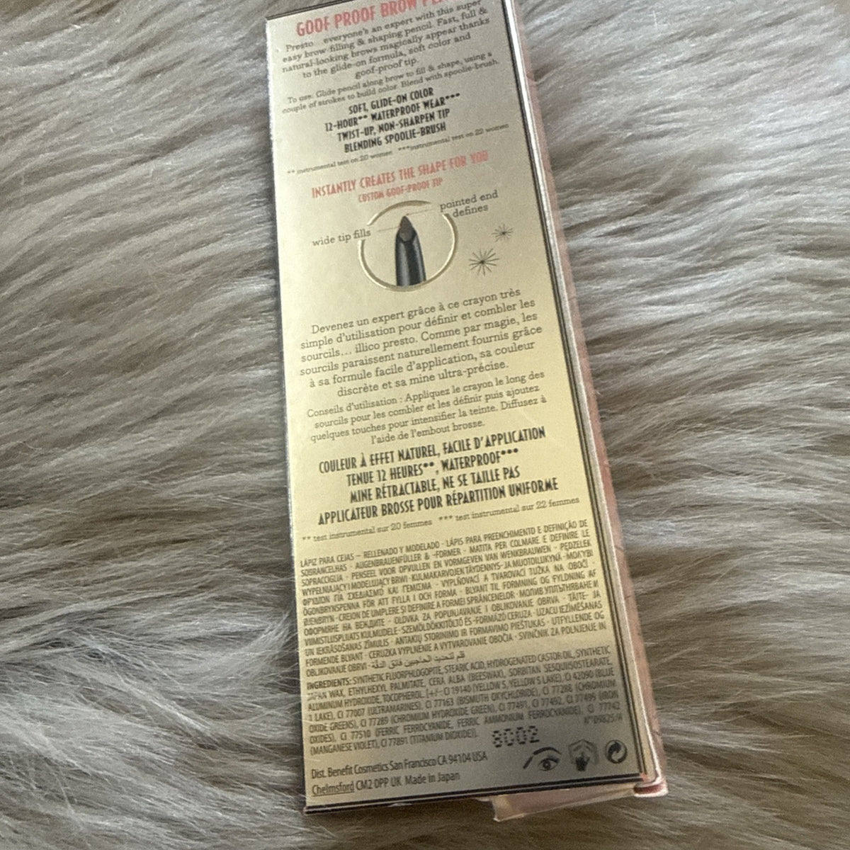 Benefit Goof Proof Brow Pencil #3.5 Neutral Medium Brown 0.34g Makeup Tool