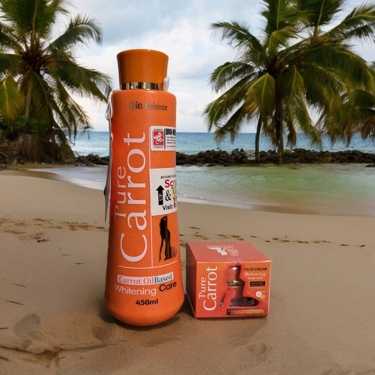 Pure Carrot Bio Balance Carrot Oil Body Lotion & Face Cream - Natural Moisturizer