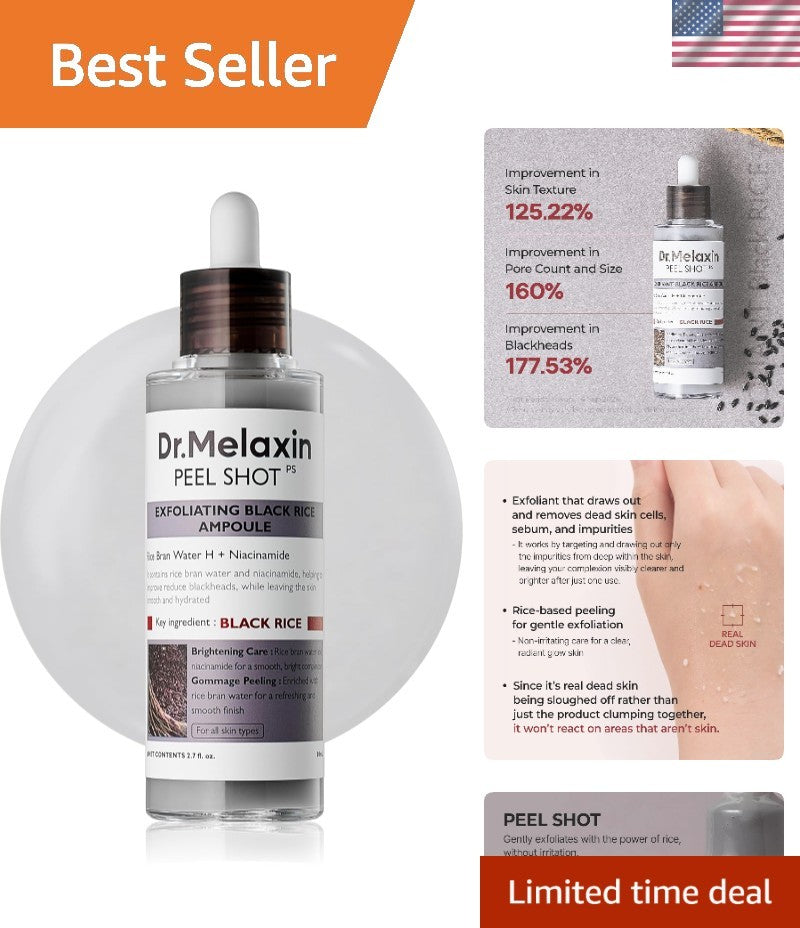 Hydrating Skin Peel Ampoule for Bright, Smooth Complexion - 2.7oz