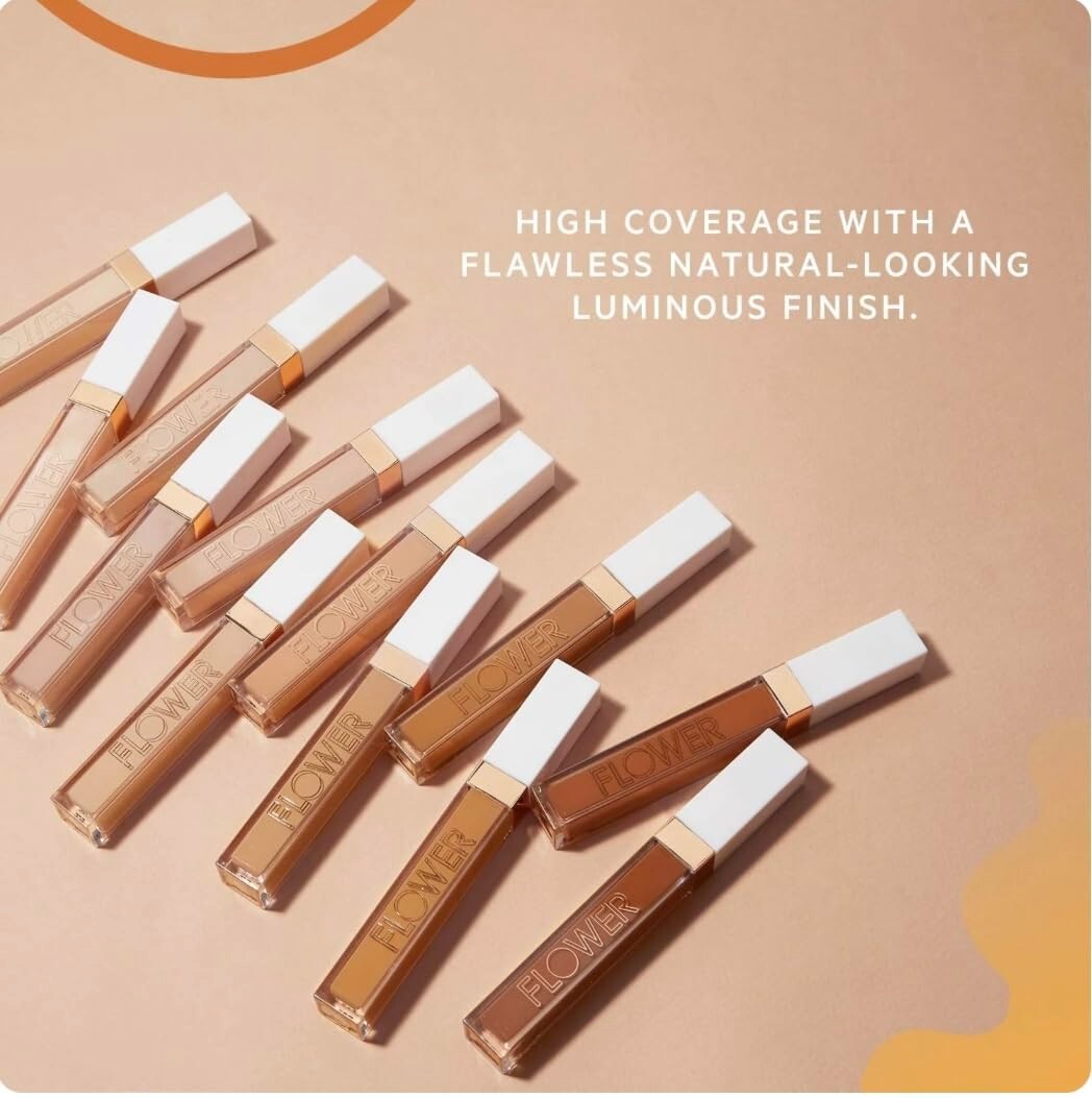 Flower Full Coverage Concealer Almond - Natural, Lightweight, Radiant Finish
