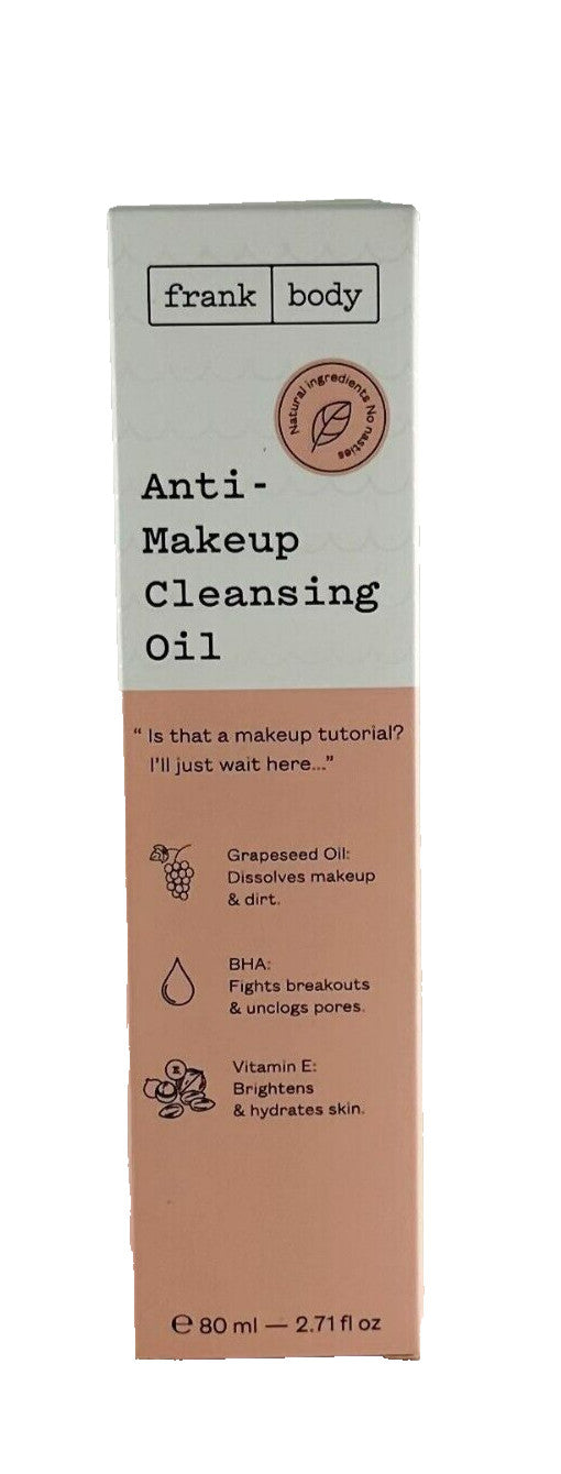 Vegan Makeup Remover Cleansing Oil - 80ml Facial Oil for All Skin Types
