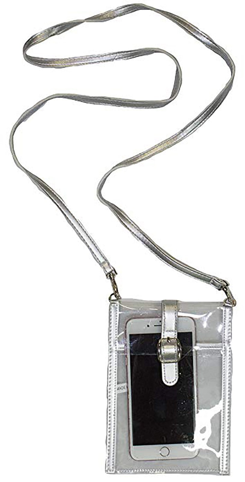 Girls Cosmetic Bag with Rhinestone Crown - Black & Silver Makeup Organizer, 8.5x5 inches