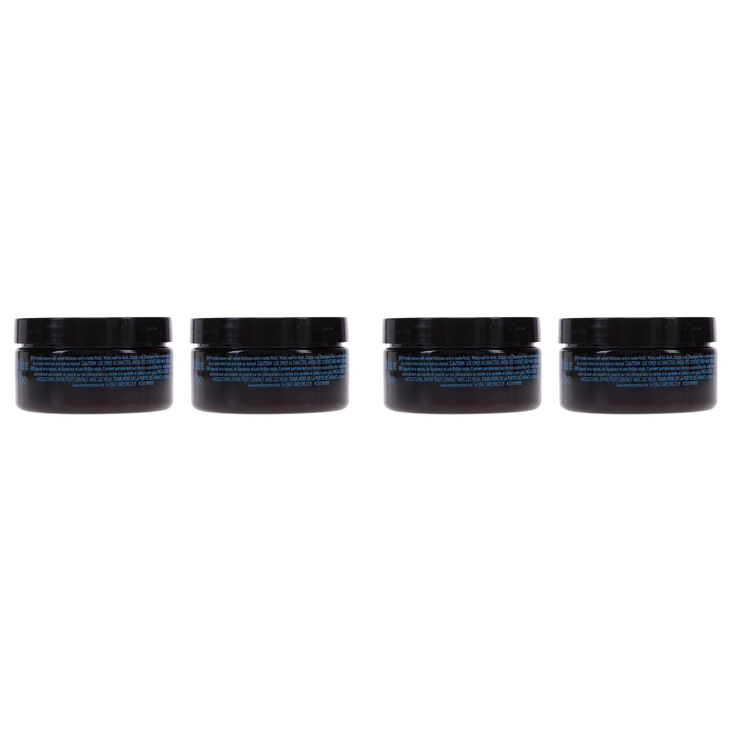 Hair Styling Fiber Pomade for Men - High Hold, Matte Finish, 3 oz, 4 Pack