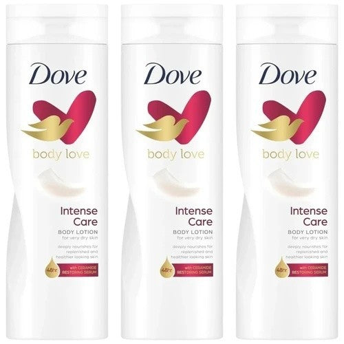 Dove Body Lotion for Dry Skin 400ml Pack of 3 - Nourishing Moisturizer