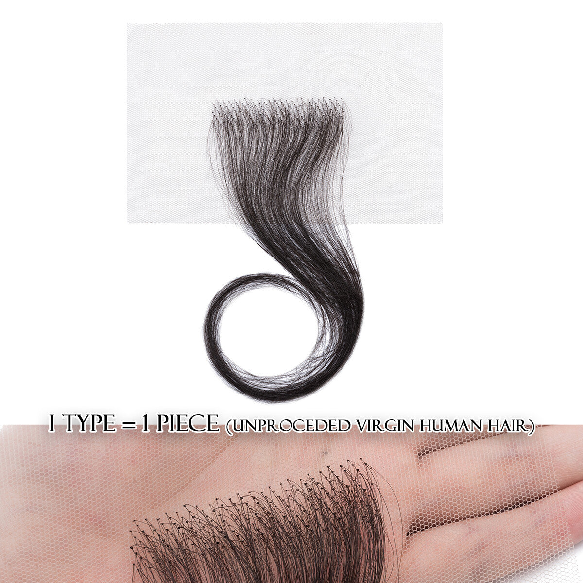 Men's Hair Patch for Bald Spot, Receding Hairline & Hair Loss Cover Up