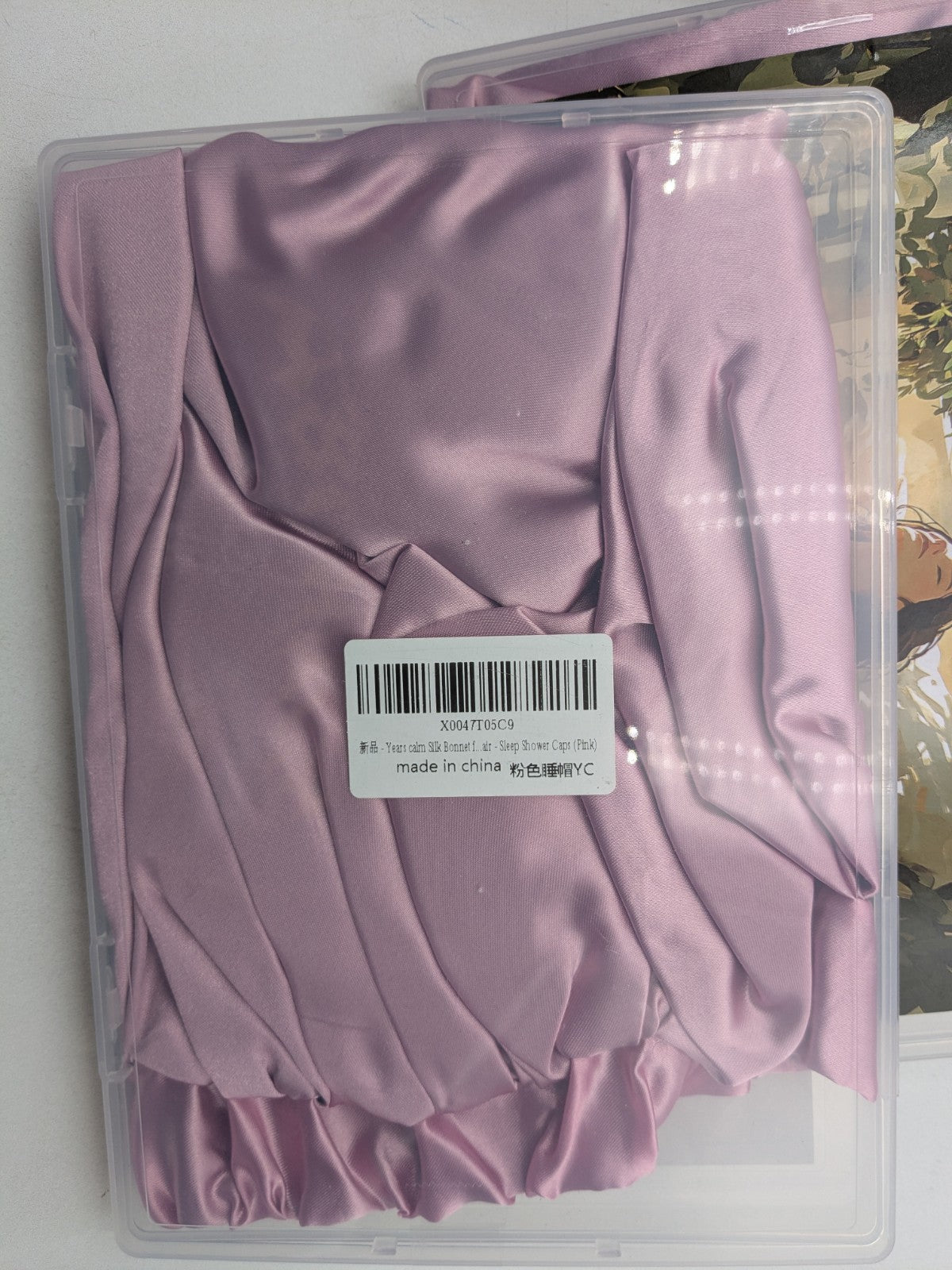 Hair Care YEARS CALM Silk Pink Sleeping Bonnet , SET of 20