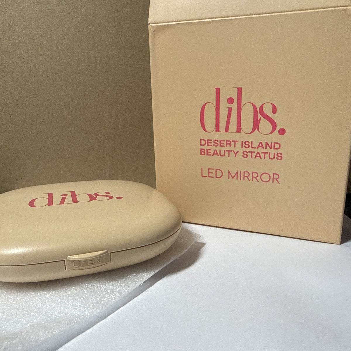 LED Compact Makeup Mirror with Bright Light - Dibs Beauty
