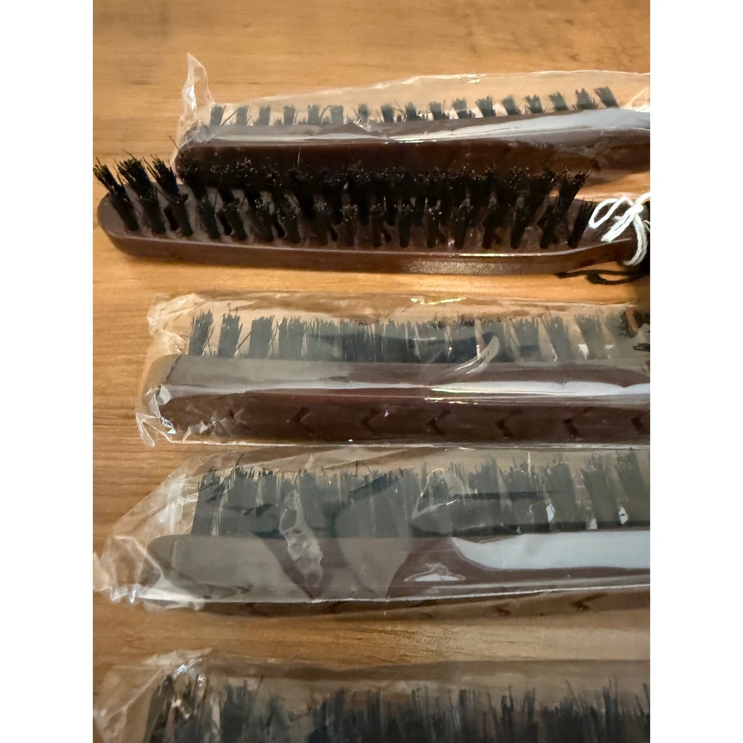 Hair Teasing Brush Set - Professional Volume and Texture Styling Tools - Brown, 5 Pieces