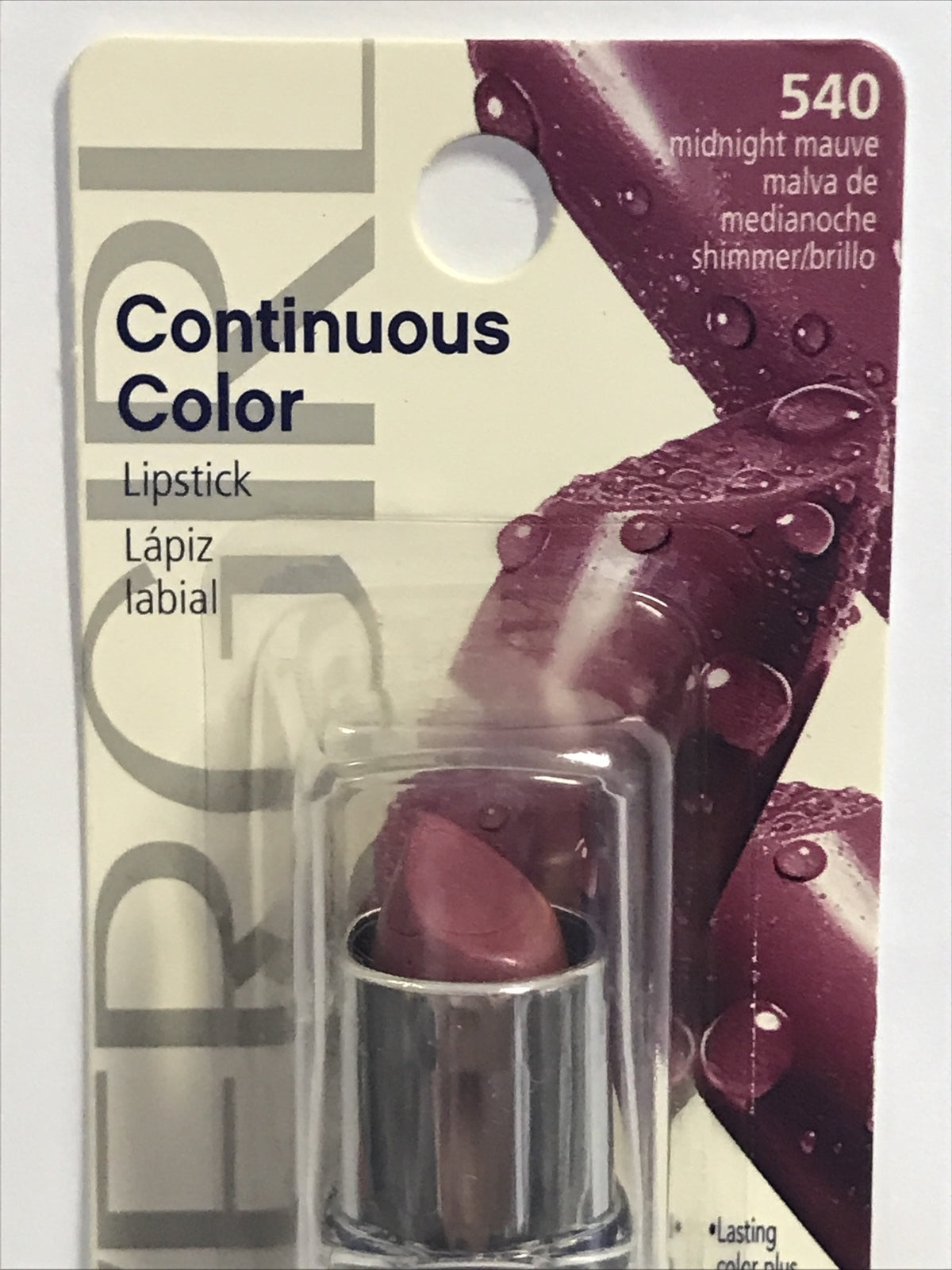 Lipstick - Continuous Color Lipstick #540 Midnight Mauve, Long-Lasting