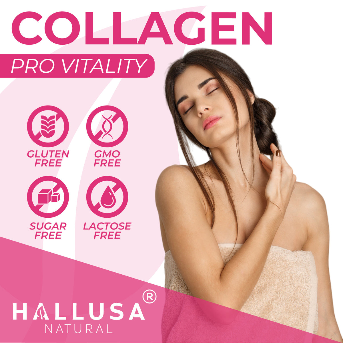 Hydrolyzed Collagen Liquid with Vitamin C for Skin Hair Nails 16oz