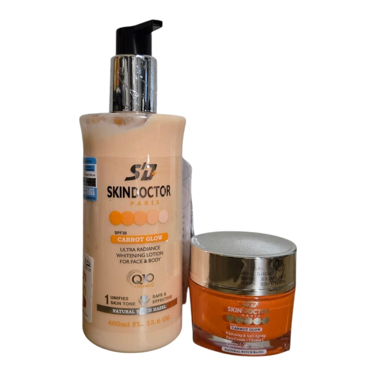 Skin Doctor Paris Carrot Glow Body Lotion 400ml - Face & Body Moisturizer