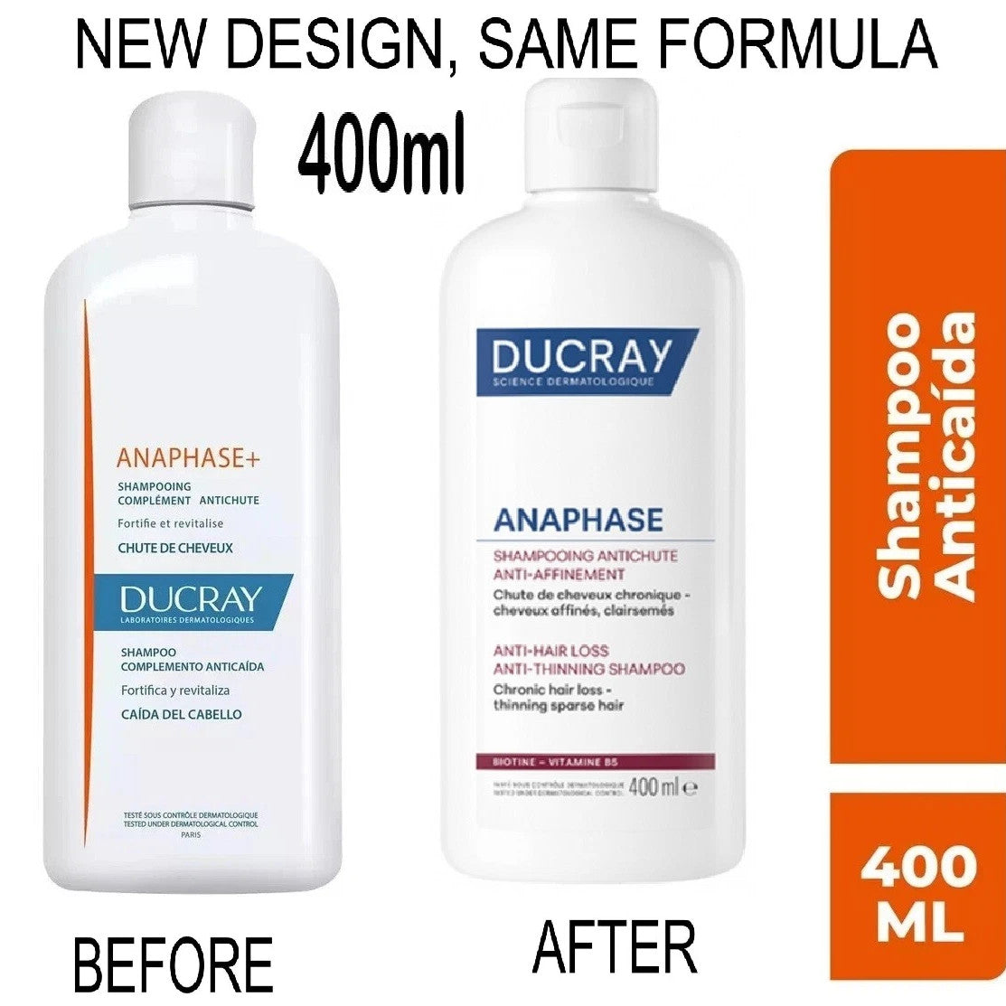 Ducray Anaphase+ Anti-Hair Loss Complement Shampoo 400ml