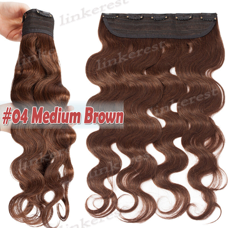 Remy Human Hair Clip-In Extensions 3/4 Full Head Natural Styles 16-20 Inches