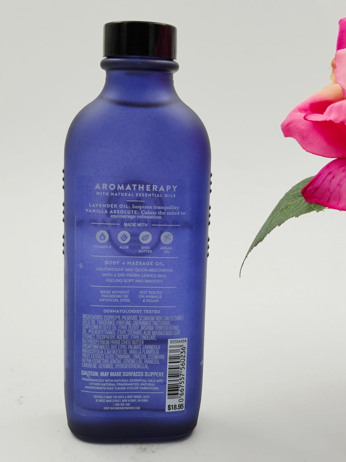 Lavender Vanilla Moisturizing Massage Oil 4 FL OZ