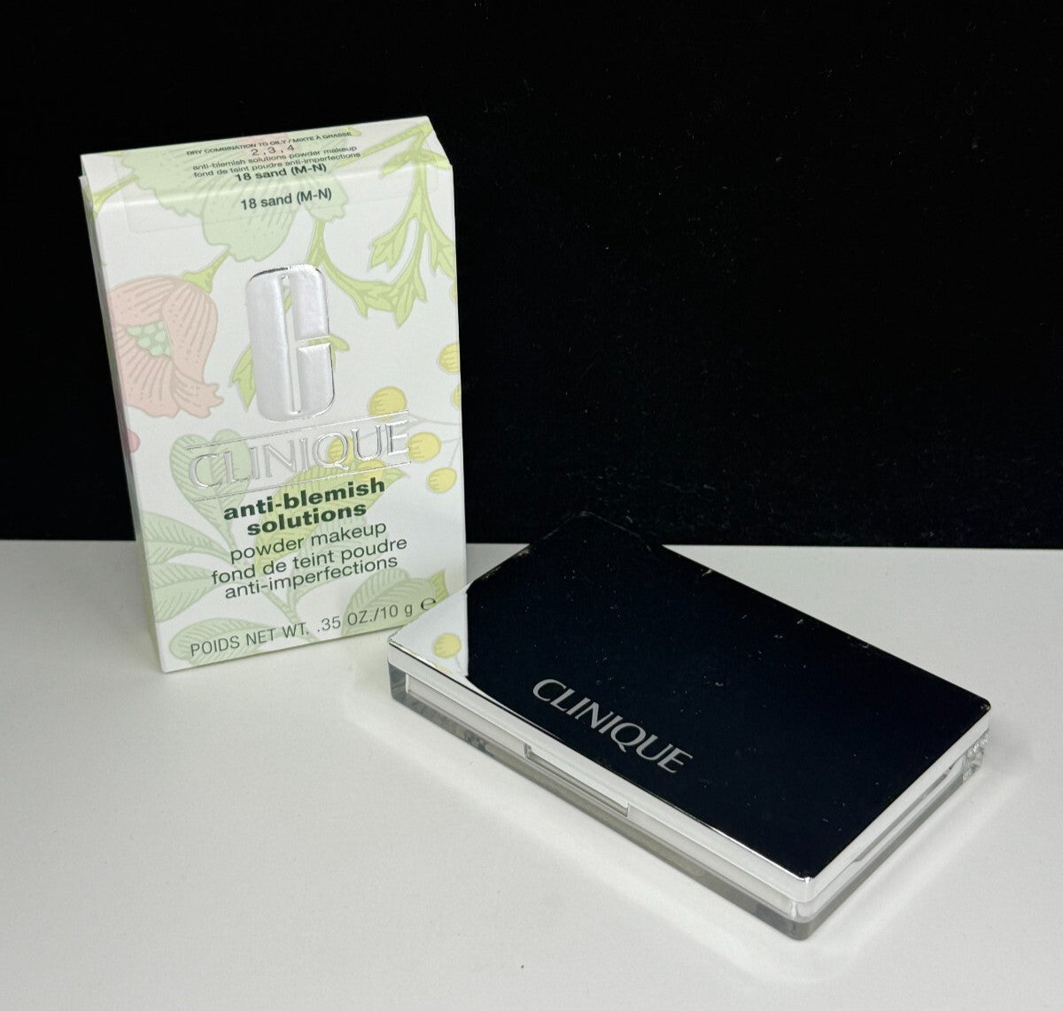 Clinique Acne Solutions Powder Makeup 18 Sand (M-N) 0.35 oz - NIB