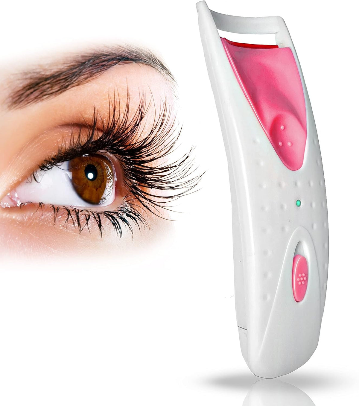 Heated Eyelash Curler for Women - Rechargeable Lash Lift Makeup Tool