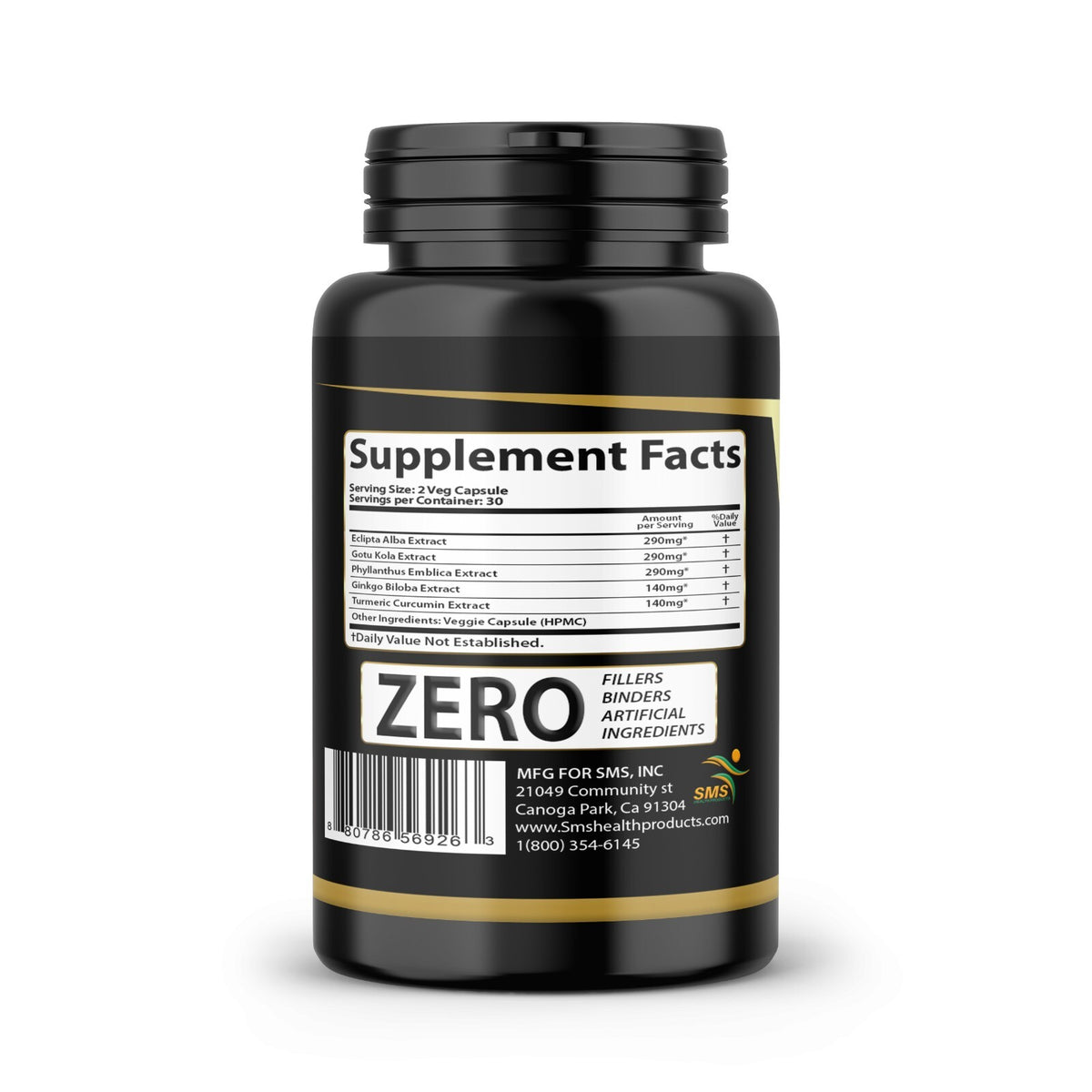 Hair Growth Supplement Natural Herbal Blend 60 Capsules