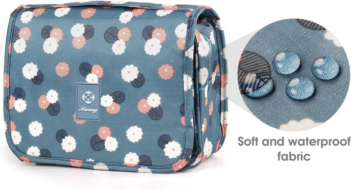 Travel Toiletry Bag for Women - Hanging Waterproof Organizer for Cosmetics & Essentials