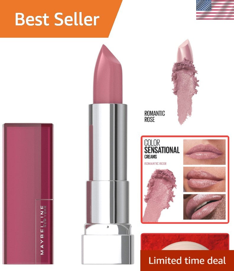 Hydrating Lipstick in Romantic Rose - Creamy Finish, Nourishing & Highly Pigmented